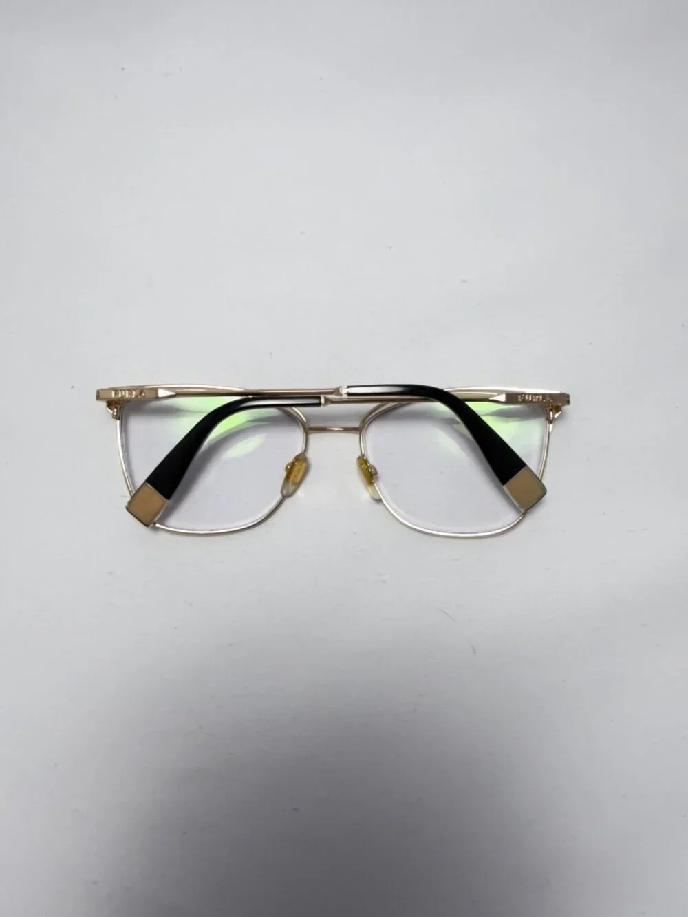 Furla Gold & Black Eyeglasses Frames Only